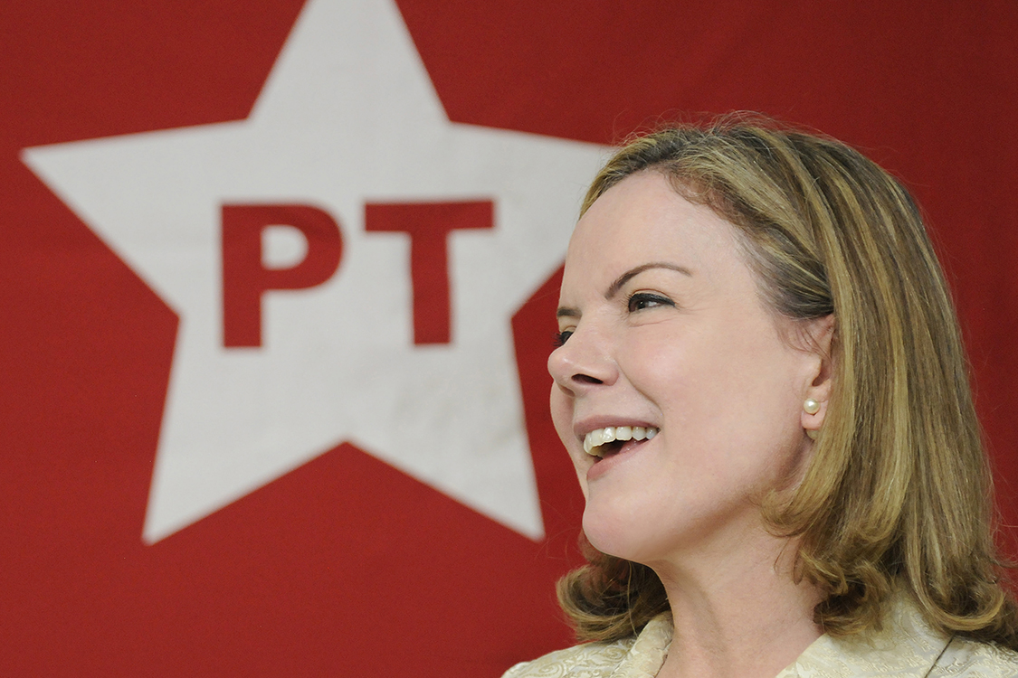 Senadora Gleisi Hoffmann, presidente do PT