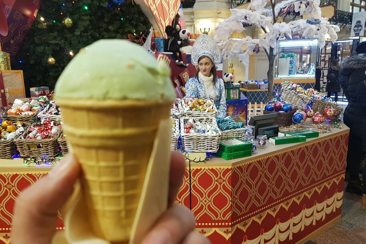 Sorvete em Moscou