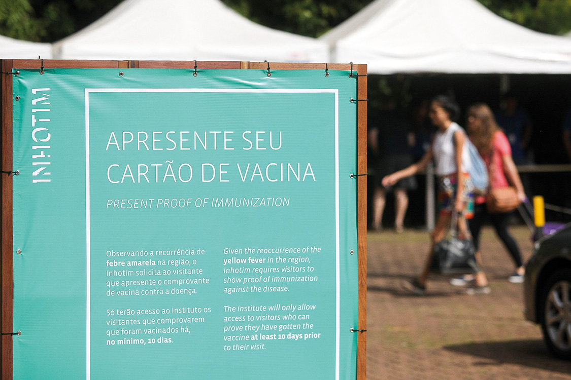 Estado da arte &ndash; No Instituto Inhotim, em Minas, s&oacute; visitantes imunizados