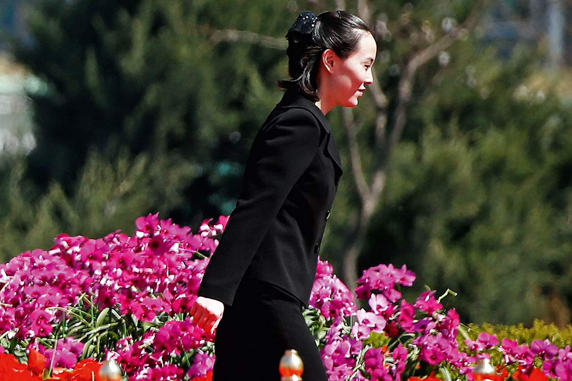 A irm&atilde; &ndash; Kim Yo Jong, 30 anos: ela &eacute; a primeira na linha de sucess&atilde;o da ditadura heredit&aacute;ria da Coreia do Norte