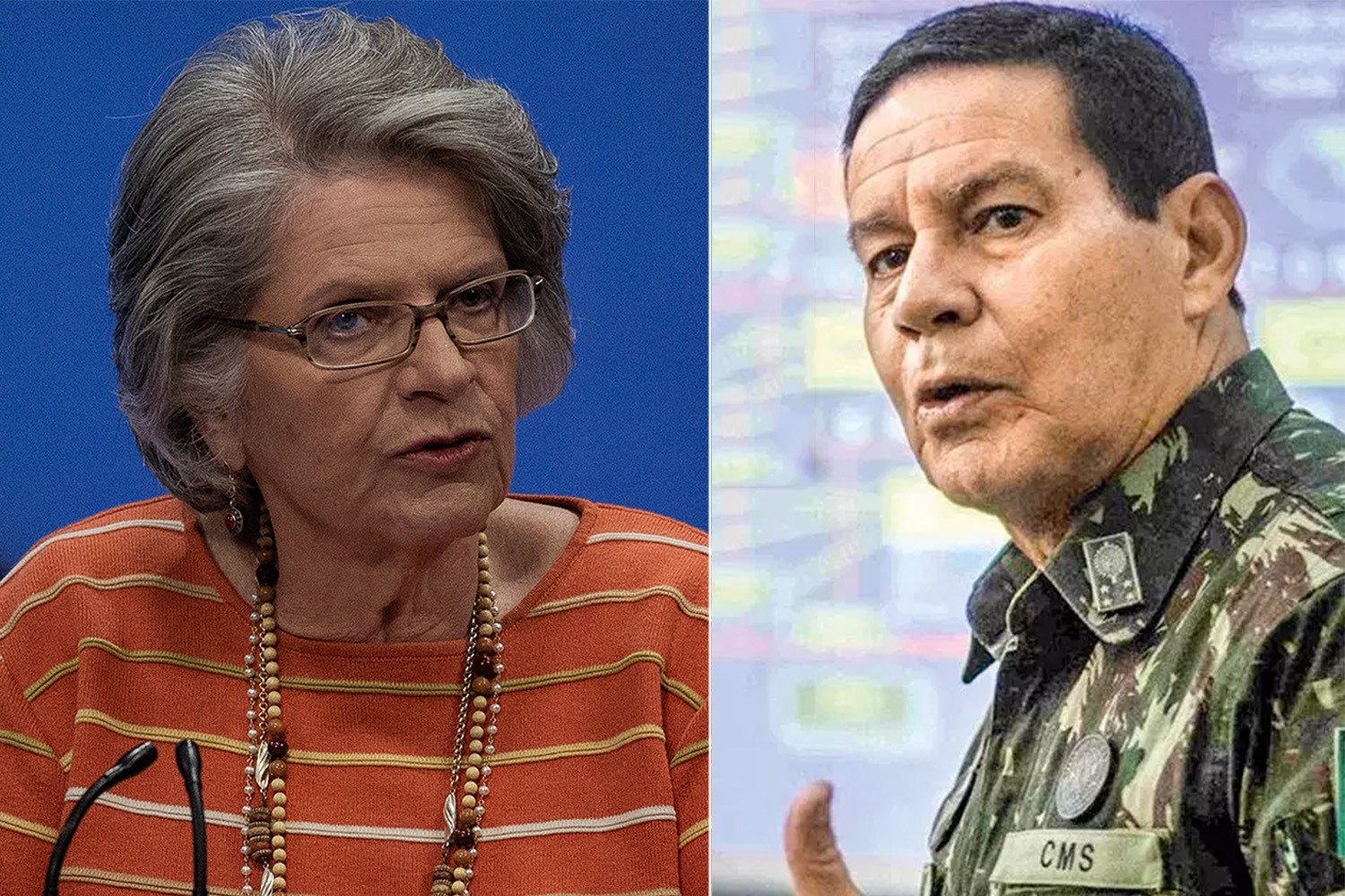 Professora Lisete e General Mourão