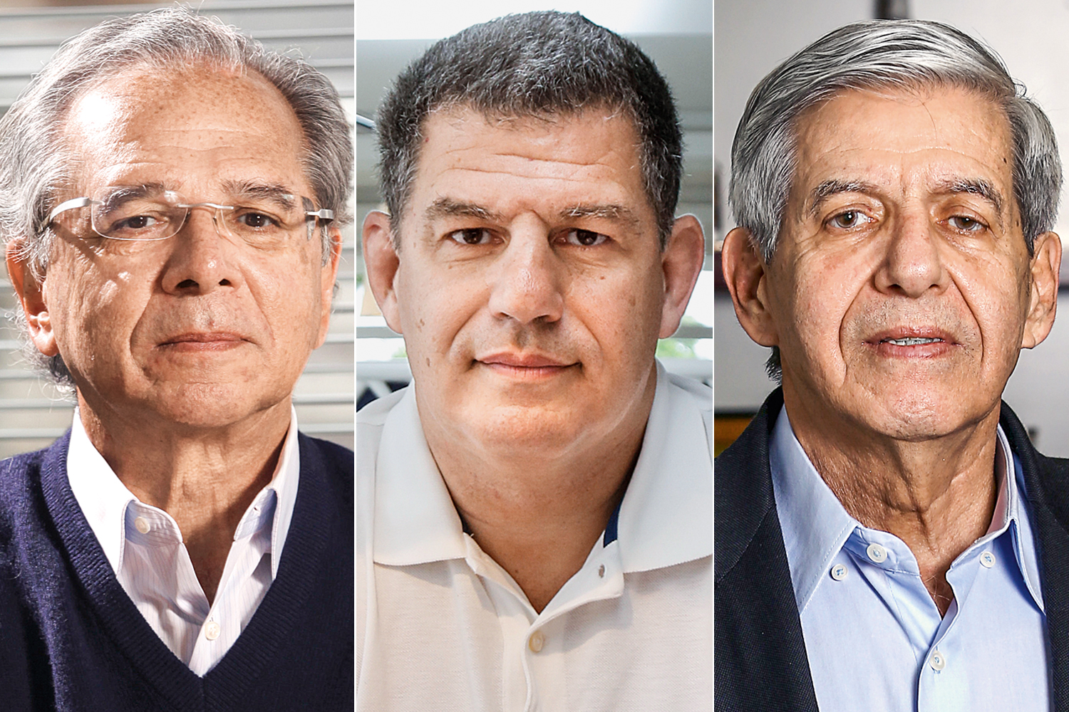 Paulo Guedes, Gustavo Bebianno e Augusto Heleno