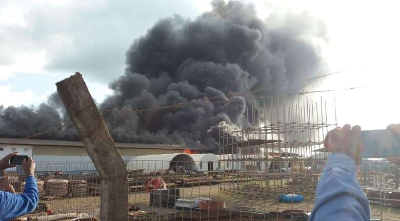 Incêndio destrói galpão na usina de Belo Monte, no Pará