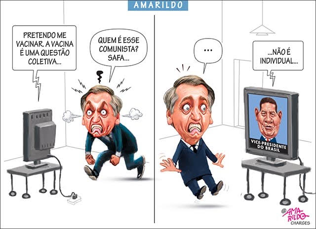 Charge do Amarildo