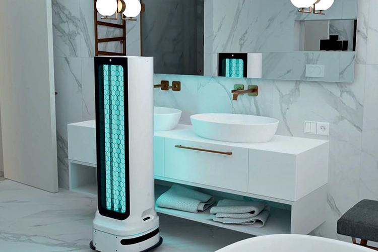 CONTRA O INIMIGO INVIS&Iacute;VEL - O CLOi-UV-C, da LG, desinfeta ambientes com raios ultravioleta. Ideal para uso em empresas, aeroportos e banheiros -