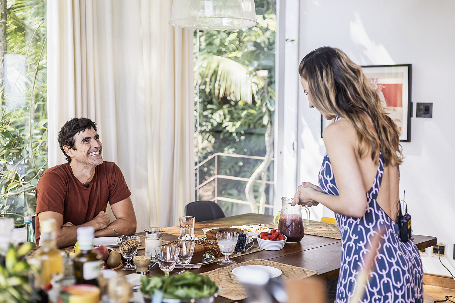 RECEITAS -&ensp;Gianecchini e a chef Dani: o preparo criativo dos pratos &eacute; fundamental -