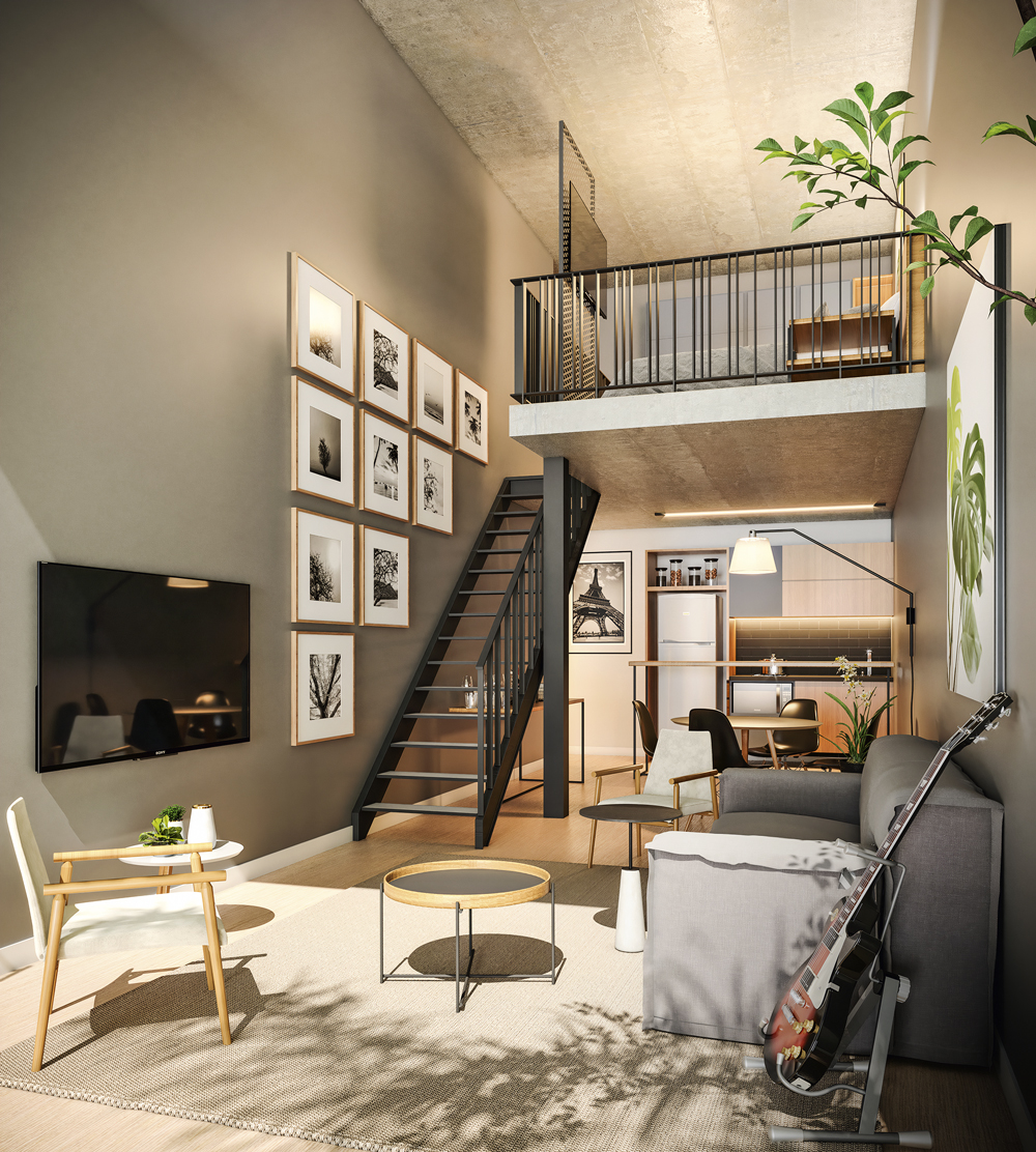 MENOS &Eacute; MAIS - Est&uacute;dio d&uacute;plex de 51 metros quadrados no Rio: para no m&aacute;ximo dois moradores -