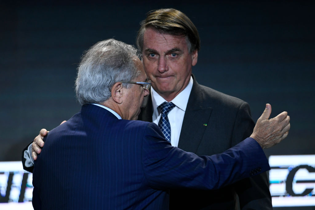 President Bolsonaro Meets Brazilian Industry Businessmen