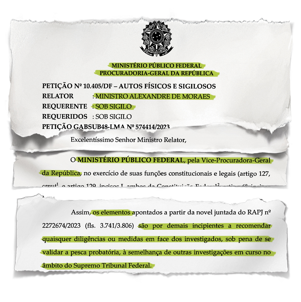 CONTRA -&ensp;&ldquo;Pescaria&rdquo;: segundo Lind&ocirc;ra, dilig&ecirc;ncia sem um fato que a justifique