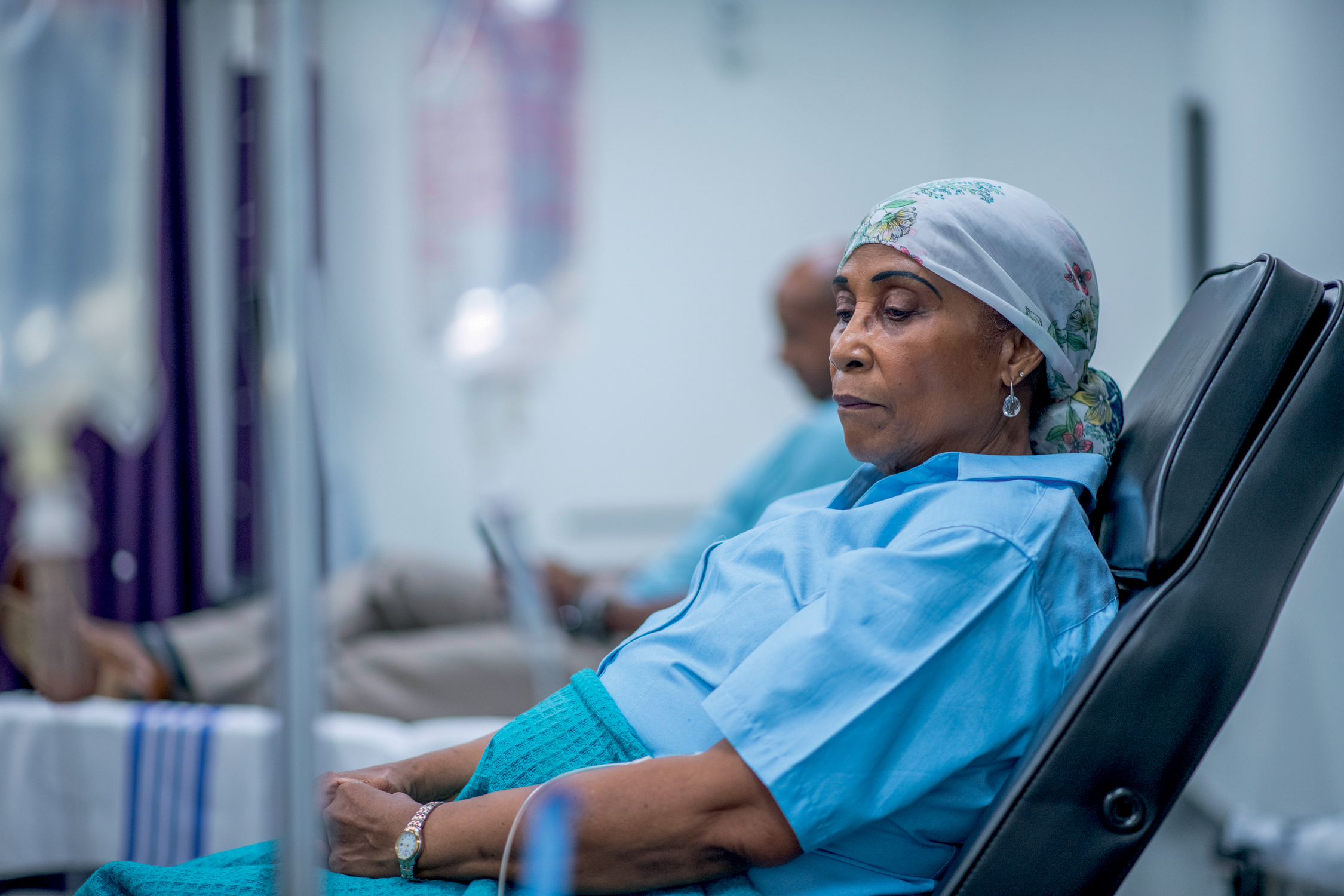 Cancer patient in treatment