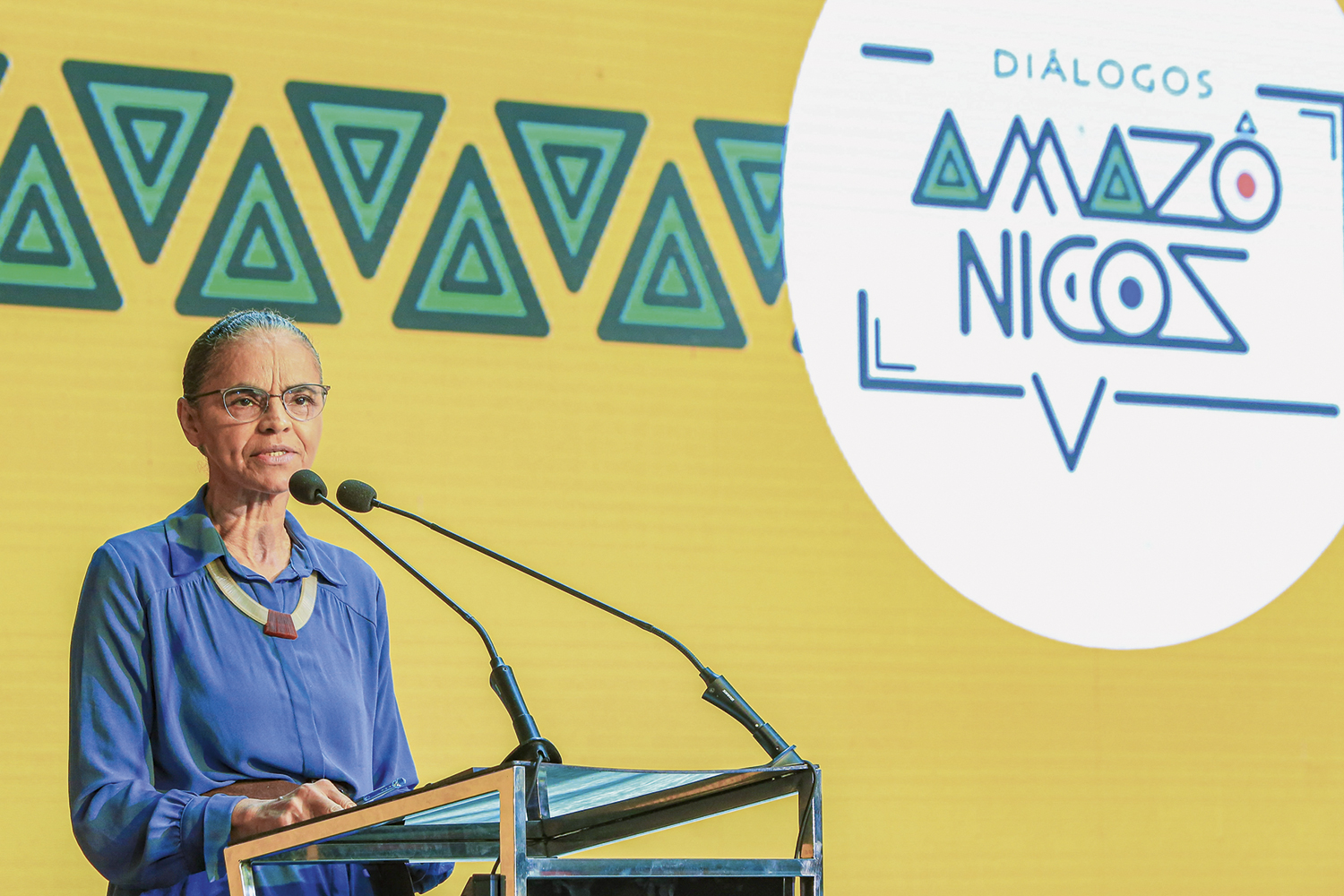 AMAZ&Ocirc;NIA -&ensp;Marina Silva: o presidente d&aacute; sinais de que comprar&aacute; mais uma vez briga com a ministra do Meio Ambiente