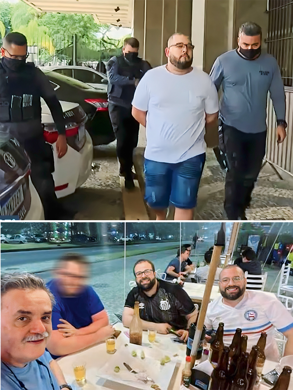 SEMELHAN&Ccedil;A FATAL -&ensp;Taillon (acima), o verdadeiro alvo, foi confundido com o m&eacute;dico Perseu (abaixo): execu&ccedil;&atilde;o em meio a um duelo de gangues