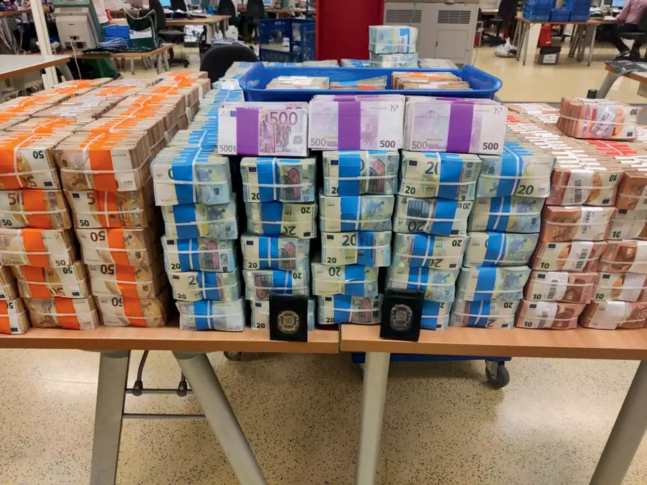 FORTUNA&ensp;- Dinheiro recolhido em a&ccedil;&atilde;o: Europol confiscou 12,5 milh&otilde;es de euros