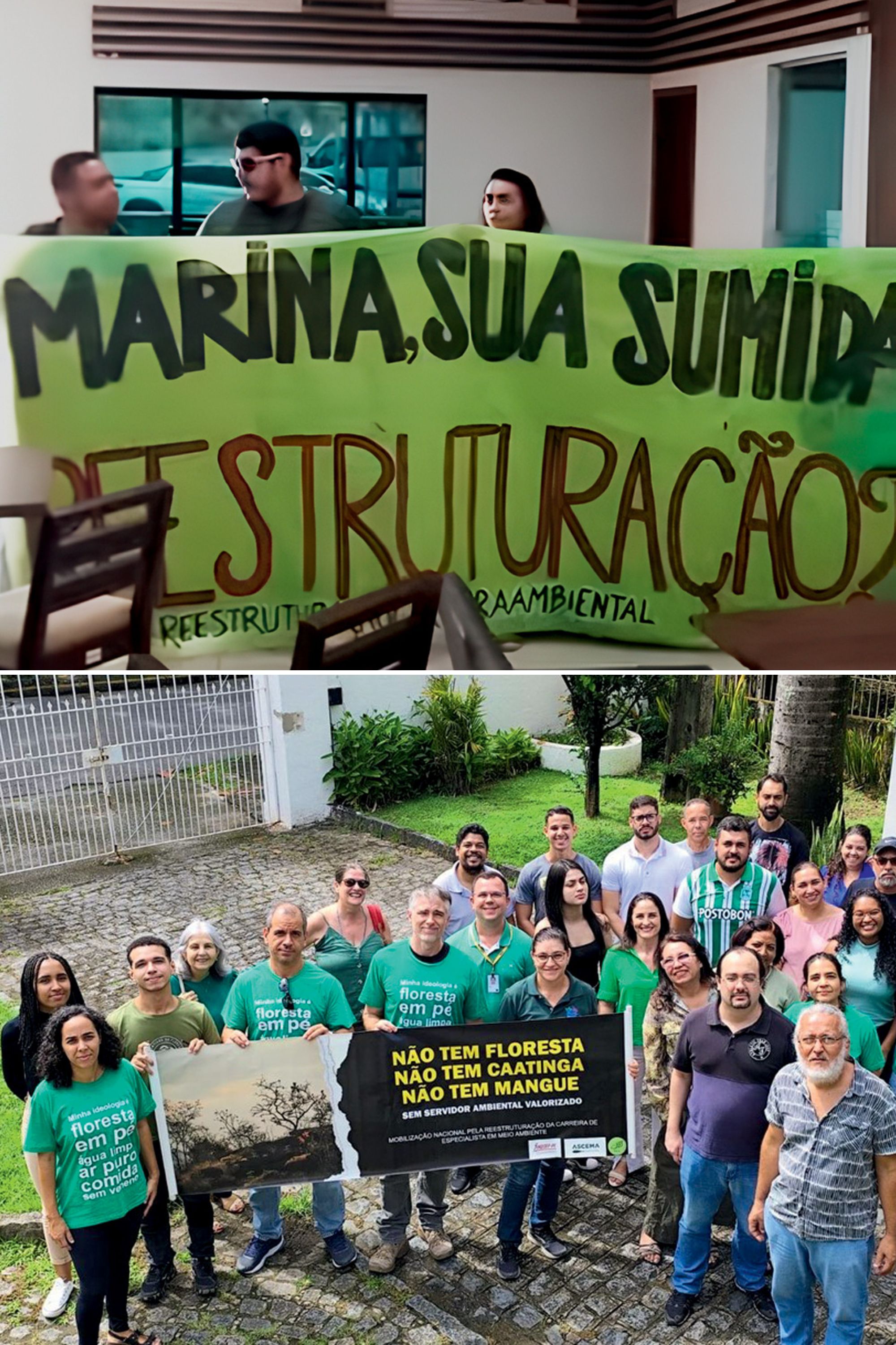 EM GREVE -&ensp;Servidores ambientais: cobran&ccedil;a por reajuste salarial e reestrutura&ccedil;&atilde;o de carreiras