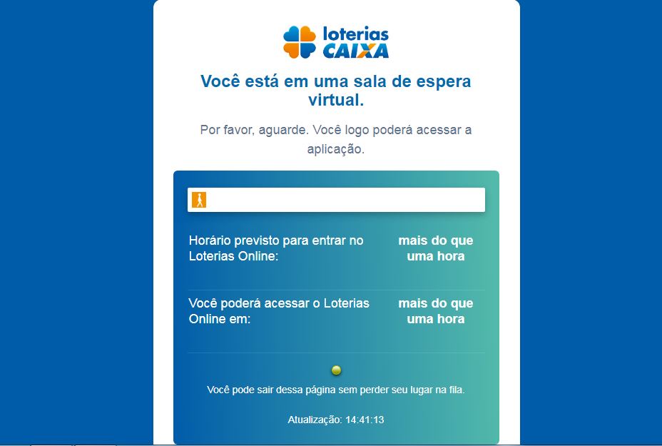 Fila virtual Mega da Virada