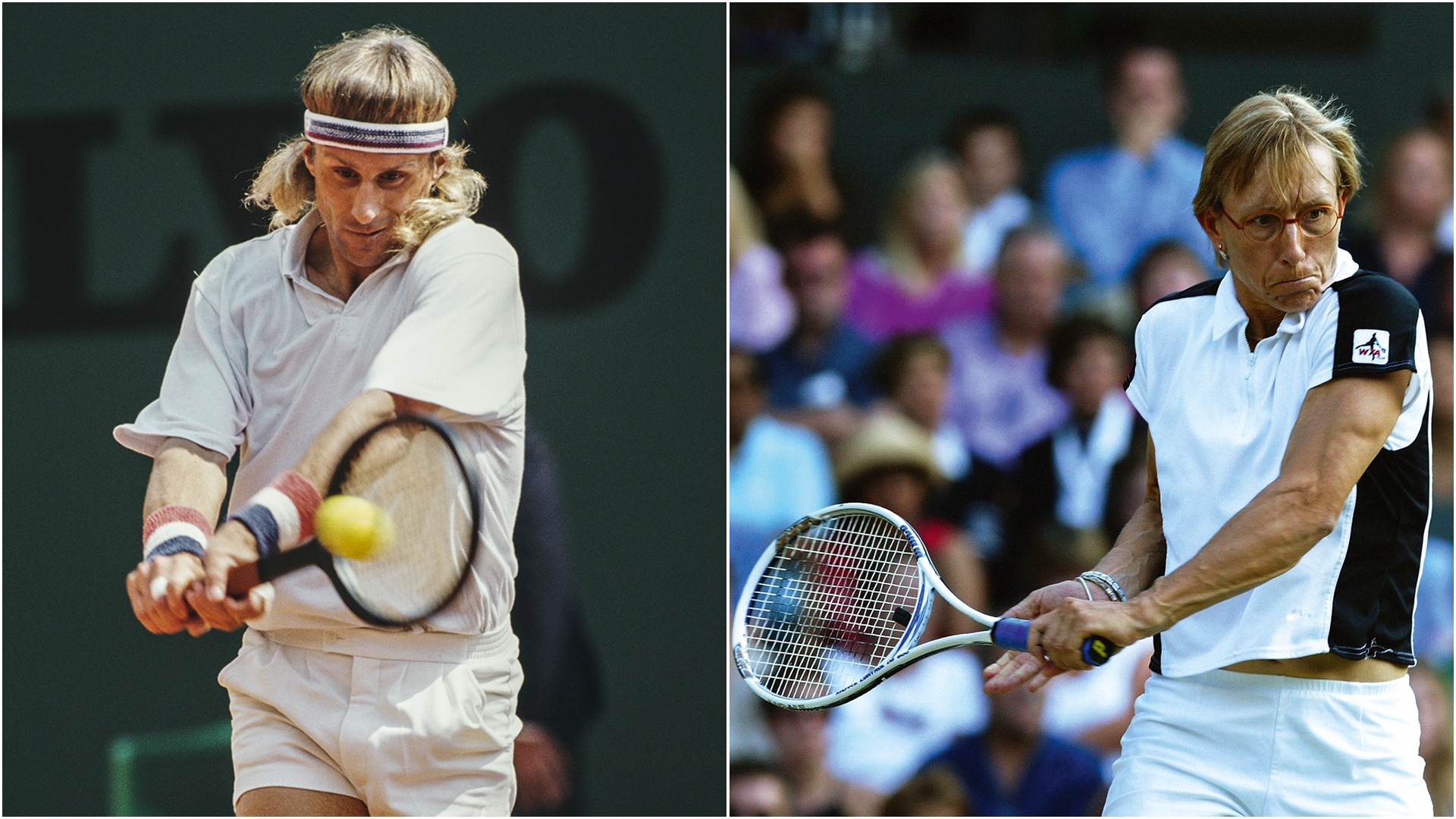 OPOSTOS -&ensp;Borg fracassou, mas Navratilova saiu-se bem: a tcheca foi exce&ccedil;&atilde;o que confirma a regra