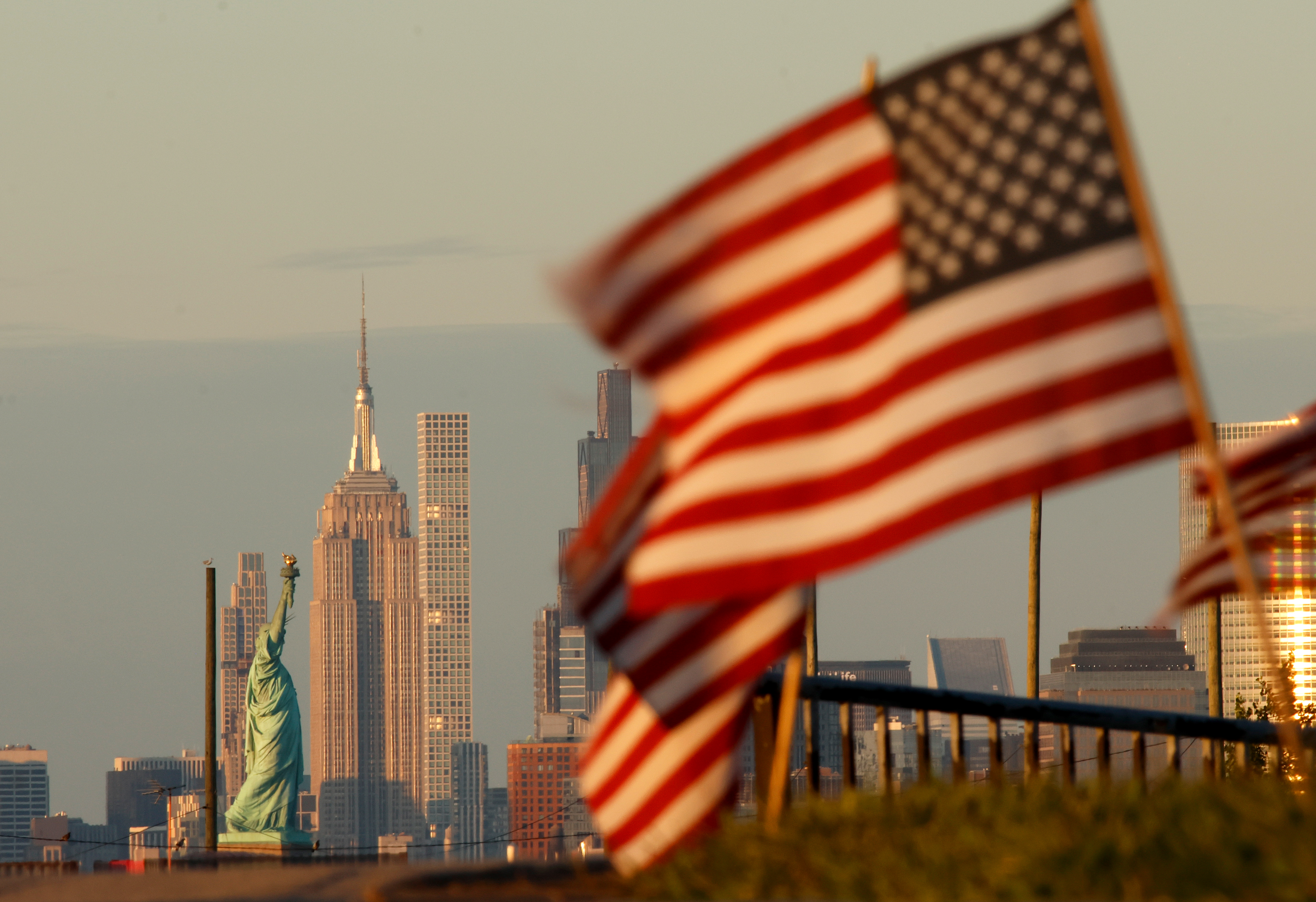 Pôr do sol em Nova york