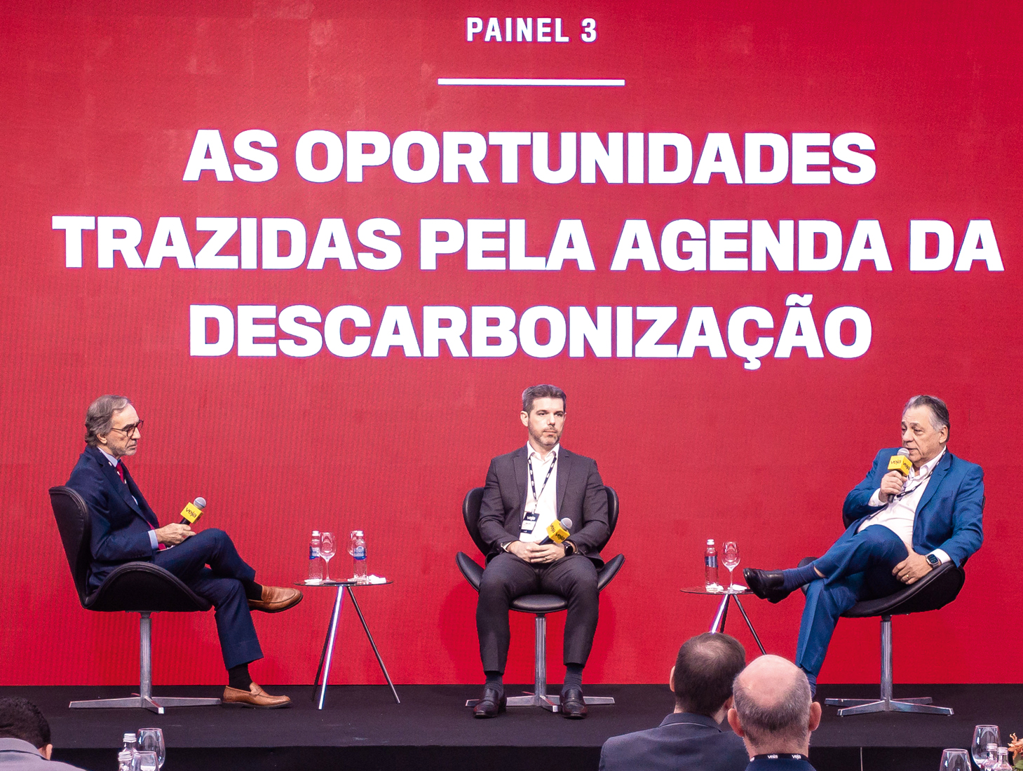 Caetano, de VEJA, Lucchi, da CNA, e Vieira, da Eldorado Celulose: solu&ccedil;&otilde;es