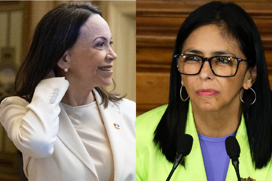 María Corina Machado e Delcy Rodríguez