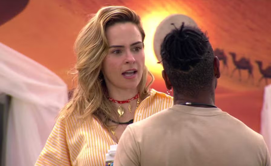 Ana Paula em conversa com Leandro após Paredão do BBB 26