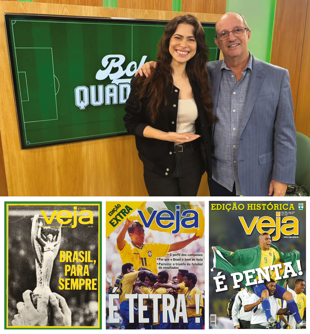 COPA -&ensp;Fernanda e Uch&ocirc;a: equipe de VEJA no Mundial